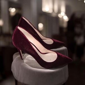 Schultz Lou Velvet Stiletto Heels sz 9 1/2